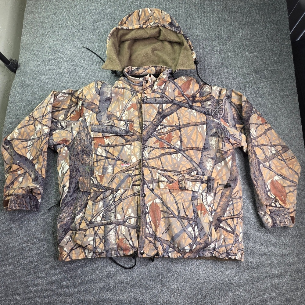 Sportchief Hunting Suit Mens Large Brown Skyline Camo Jacket Pants Set StormTex - Picture 12 of 16